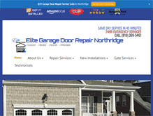 Tablet Screenshot of garagedoorrepairnorthridge.us